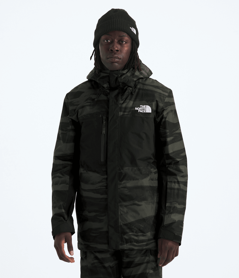 Men’s Freedom Insulated Jacket—Print - New Taupe Green Edge Of Light Print/TNF Black