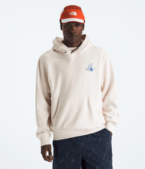 Unisex Mountain Celebration Relaxed Hoodie—Graphic - White Dune