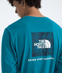 Men’s Evolution Regenerative Ink Box NSE Long-Sleeve Tee—Graphic - Dusk Blue/Summit Navy Regenerative Ink Print