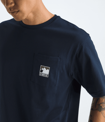 Men's Mountain Logo Relaxed Pocket Tee - Summit Navy