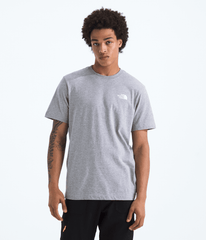 Men’s Evolution Regenerative Ink Box NSE Short-Sleeve Tee—Graphic - TNF Pale Grey Heather/Summit Gold Regenerative Ink Print