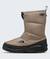 Nuptse Traction Booties - Mushroom Grey/TNF Black