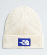 TNF™ Logo Box Cuffed Beanie - White Dune/TNF Blue