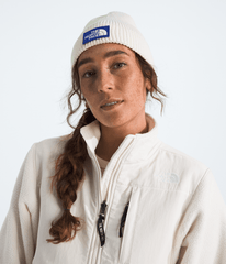 TNF™ Logo Box Cuffed Beanie - White Dune/TNF Blue