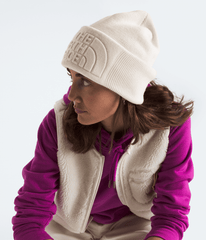 Urban Embossed Beanie - White Dune