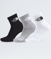 Multisport Cush Quarter Socks—3P - Black/Assorted