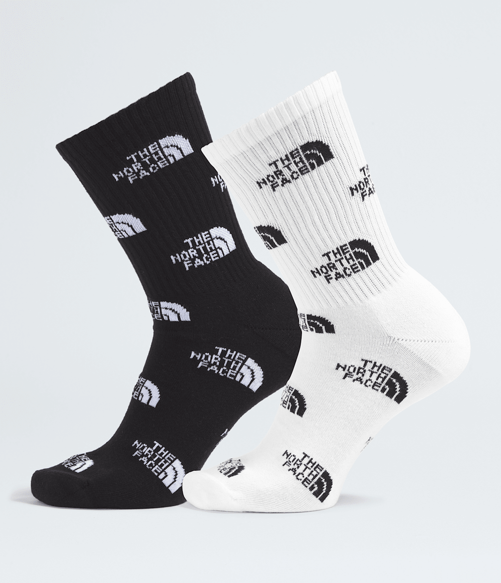 Everyday Crew Socks Logo—2P - TNF Black/TNF White