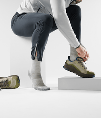 TNF X Smartwool Run Cold Weather Targeted Cushion Crew Socks - ASH