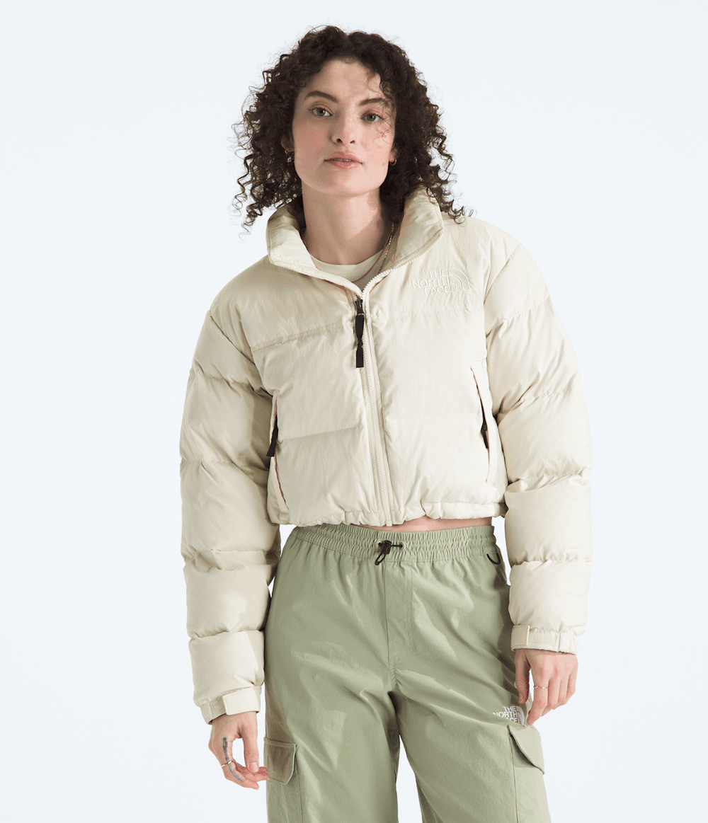 Women’s Nuptse Short DTM Jacket - White Dune