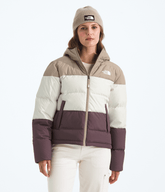 Women’s Frost Fall Hooded Jacket - Mushroom Grey/White Dune