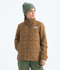 Women’s THERMOBALL™ Snow Triclimate® Jacket—Print - White Dune Edge Of Light Print/White Dune/Utility Brown