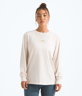 Women’s Floral Alpine Relaxed Long-Sleeve Tee - White Dune