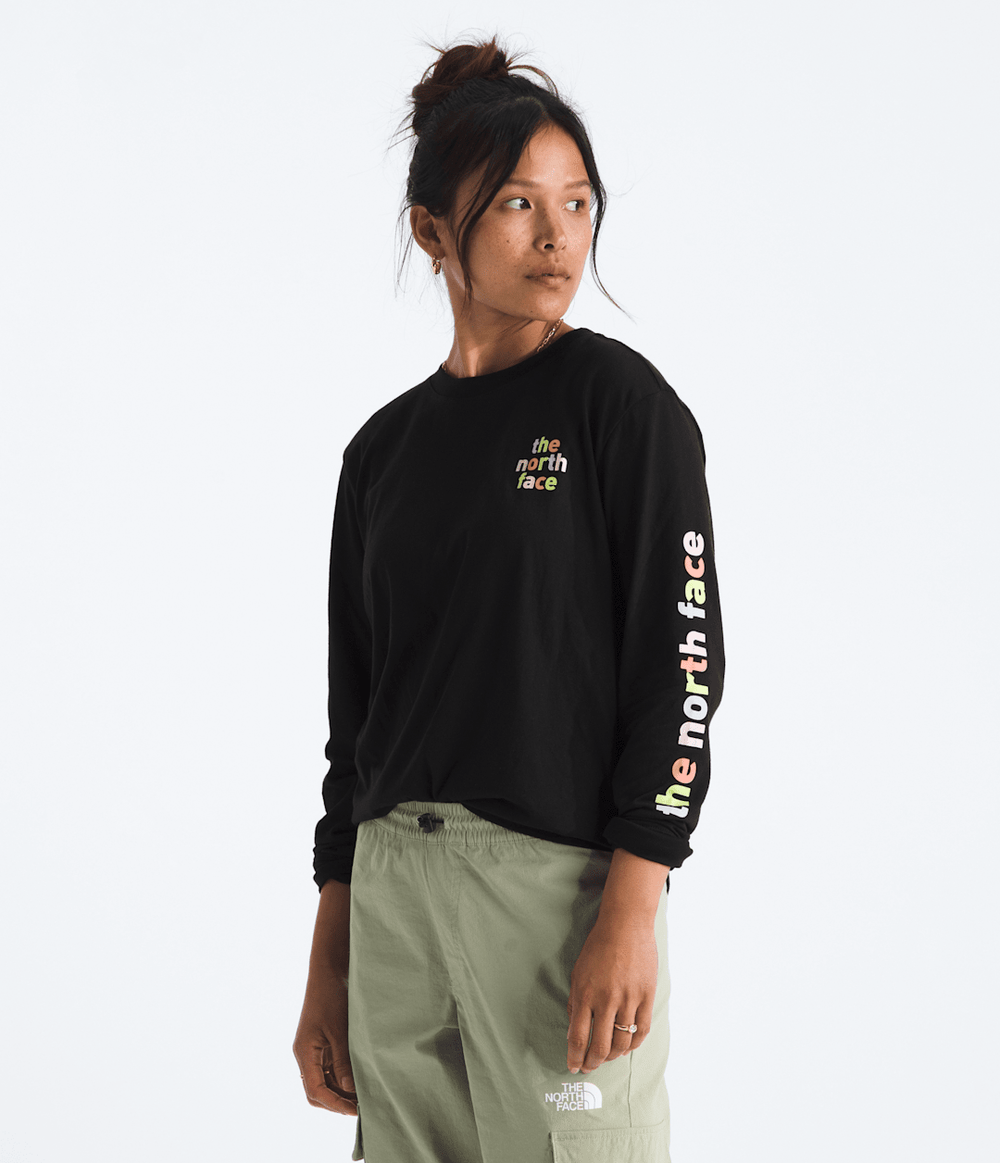 Women’s Evolution Proud Long-Sleeve Tee—Graphic - TNF Black