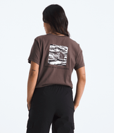 Women's NSE Box Edge Of Light Infill Relaxed Tee - Tawny Quartz/TNF Black Edge Of Light Print