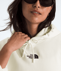 Women's Essential Cropped Hoodie - White Dune