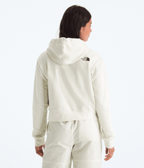 Women's Essential Cropped Hoodie - White Dune