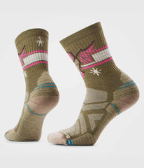 TNF X Smartwool Women's HIKE Light Cushion Hoo Who Crew Socks - Taupe Grey - Light Taupe