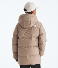 Boys’ & Girls’ North Down Fleece-Lined Short Parka - Mushroom Grey