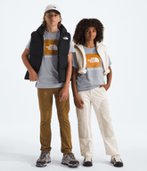 Boys’ & Girls’ Box NSE Novelty Short-Sleeve Tee—Graphic 2 - TNF Pale Grey Heather/Summit Gold Regenerative Ink Print