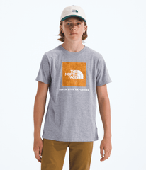 Boys’ & Girls’ Box NSE Novelty Short-Sleeve Tee—Graphic 2 - TNF Pale Grey Heather/Summit Gold Regenerative Ink Print