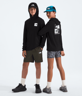 Boys’ & Girls’ Adventure Long-Sleeve Hoodie—Graphic - TNF Black