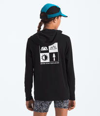 Boys’ & Girls’ Adventure Long-Sleeve Hoodie—Graphic - TNF Black