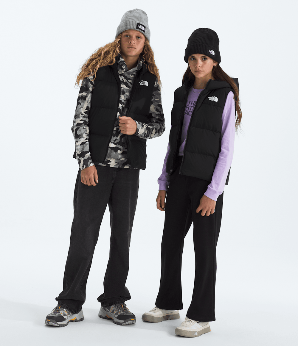 Boys’ & Girls’ North Down Hooded Vest - TNF Black