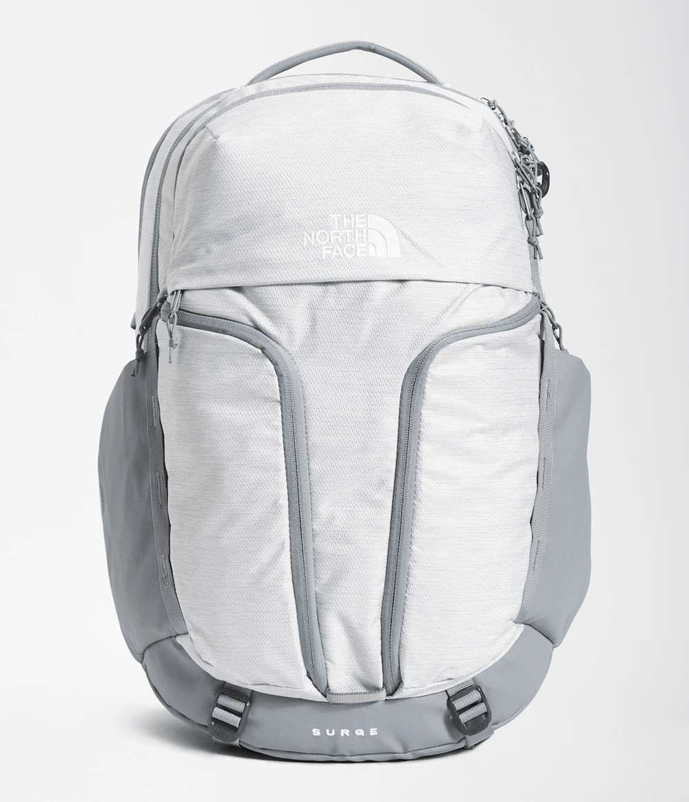 Women’s Surge Backpack - TNF White Metallic Melange/Mid Grey
