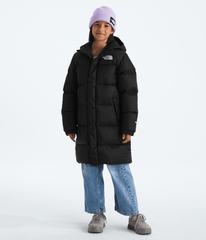 Boys’ & Girls’ Nuptse Long Parka - TNF Black/TNF Black
