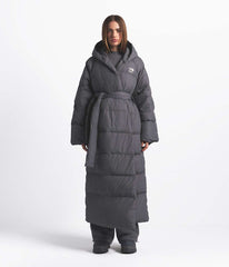 The North Face X SKIMS Women's Nuptse Wrap Parka - Sk Gunmetal