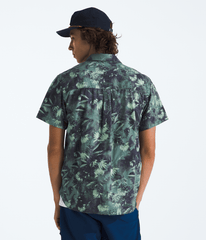 Men’s Short-Sleeve Baytrail Pattern Shirt - Duck Green Prairie Flowers Print