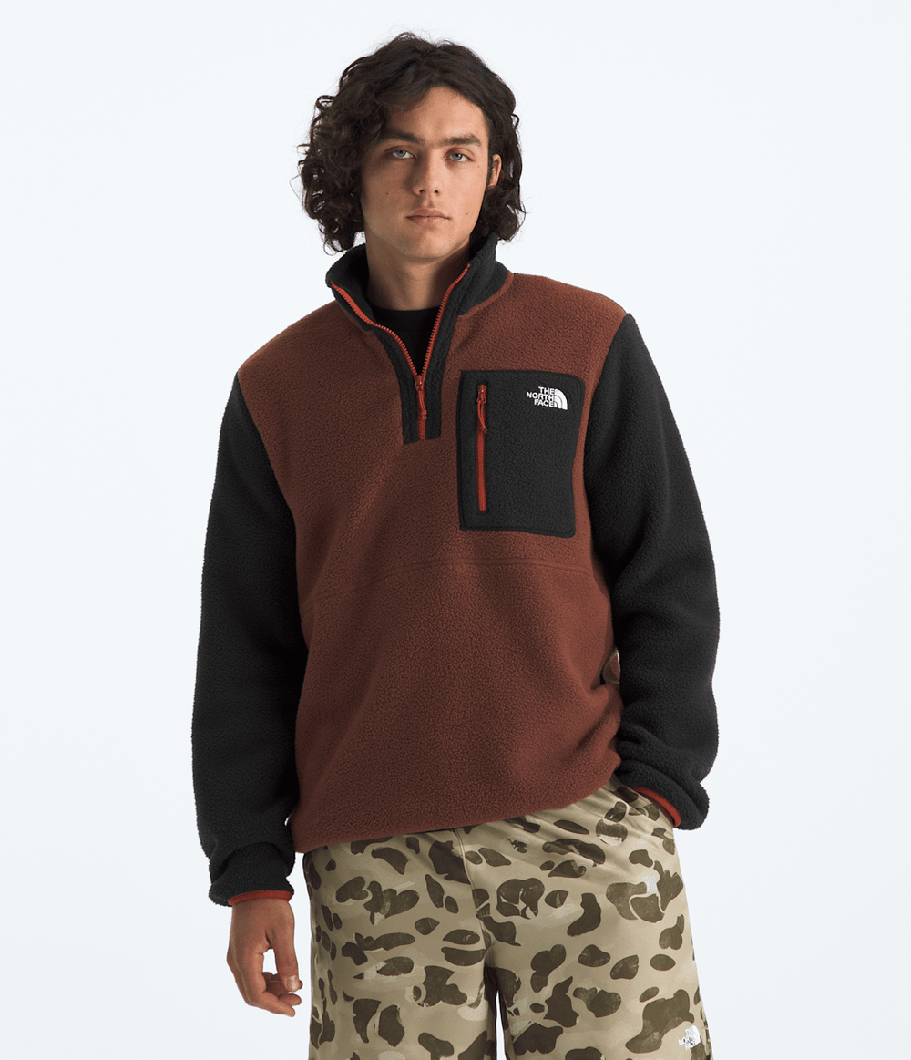 Men’s Yumiori ¼-Zip Jacket - Ember Soil-Tnf Black-Iron Clay