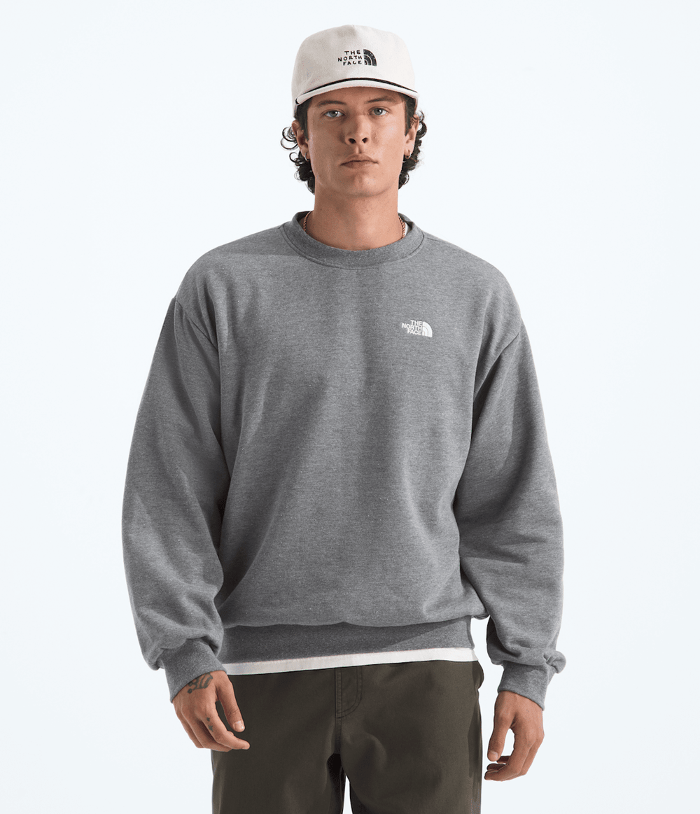 Men’s Evolution Simple Dome Oversized Crew - TNF Mid Grey Heather