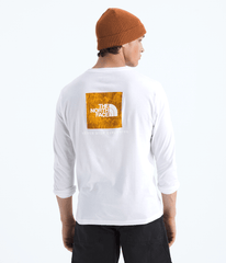 Men’s Evolution Regenerative Ink Box NSE Long-Sleeve Tee—Graphic - White Dune/Summit Gold Regenerative Ink Print