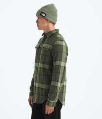 Men’s Arroyo Flannel Shirt—Plaid - New Taupe Green Macro Small Plaid