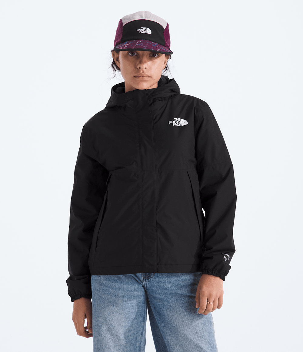 Girls’ Warm Antora Rain Jacket - TNF Black/TNF Black