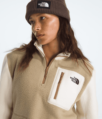 Women’s Yumiori ¼-Zip Jacket - Khaki Stone/White Dune/Utility Brown