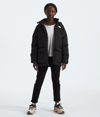 Boys’ & Girls’ North Down Fleece-Lined Short Parka - TNF Black
