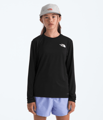 Boys’ & Girls’ 24/7 Long-Sleeve Tee - TNF Black