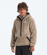 Boys’ Cabin Fleece Hoodie - Mushroom Grey/TNF Black