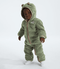 Baby Cabin Fleece One-Piece - Bark Mist/Mushroom Grey