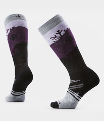 TNF X Smartwool Women's Ski Full Cushion Snowpocalypse OTC Socks - Zinc Grey - Micro Chip Grey