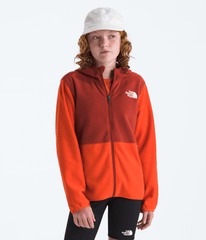 Boys’ & Girls’ Glacier Full-Zip Hoodie - Lava Red/Iron Clay