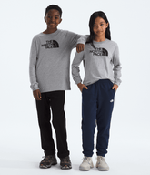Boys’ & Girls’ Evolution Half Dome Long-Sleeve Tee - TNF Pale Grey Heather