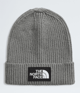 Kids’ TNF™ Logo Box Cuffed Beanie - TNF Medium Grey Heather