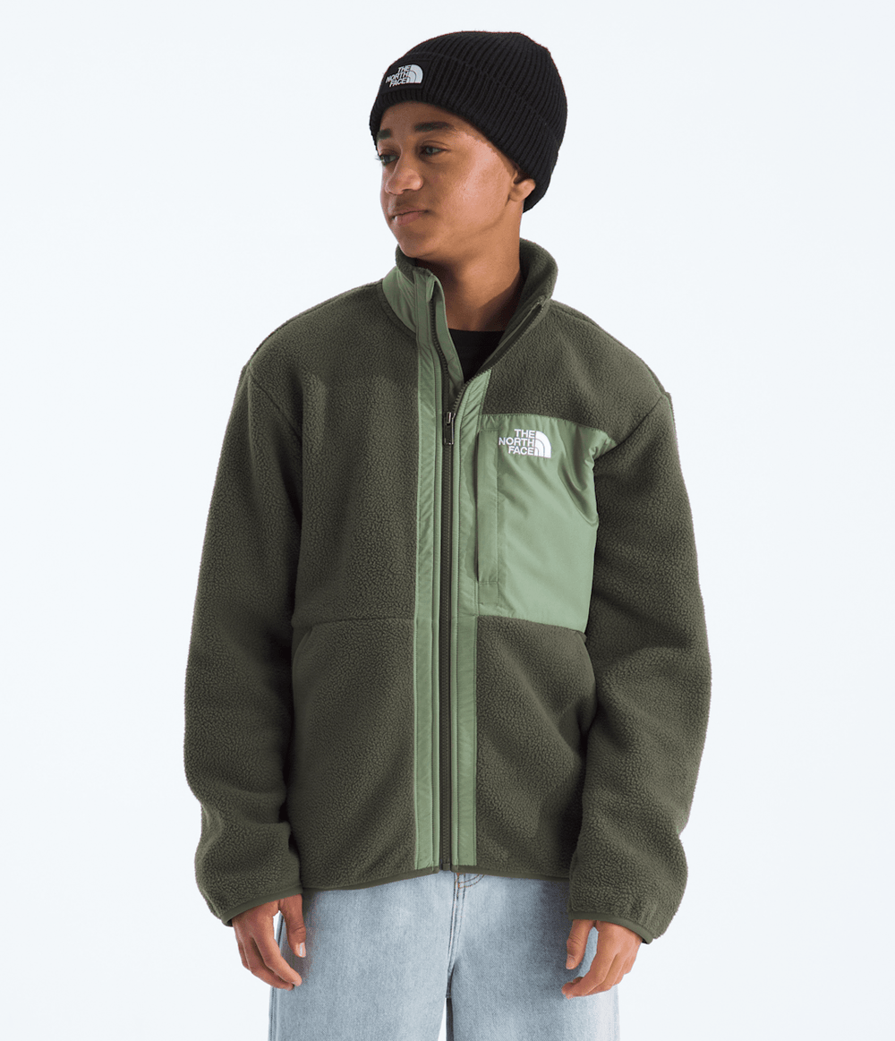 Boys’ Yumiori Full-Zip Jacket - New Taupe Green/Bark Mist