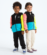 Kids’ Glacier Full-Zip Hoodie - Tnf Black-Meridian Blue-Fizz Lime-Coral Crush