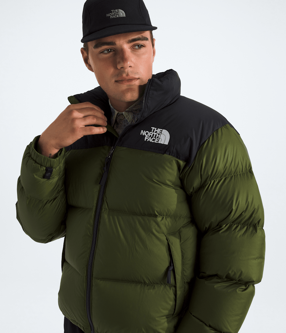 Men’s 1996 Retro Nuptse Jacket - Woodland Green-Tnf Black
