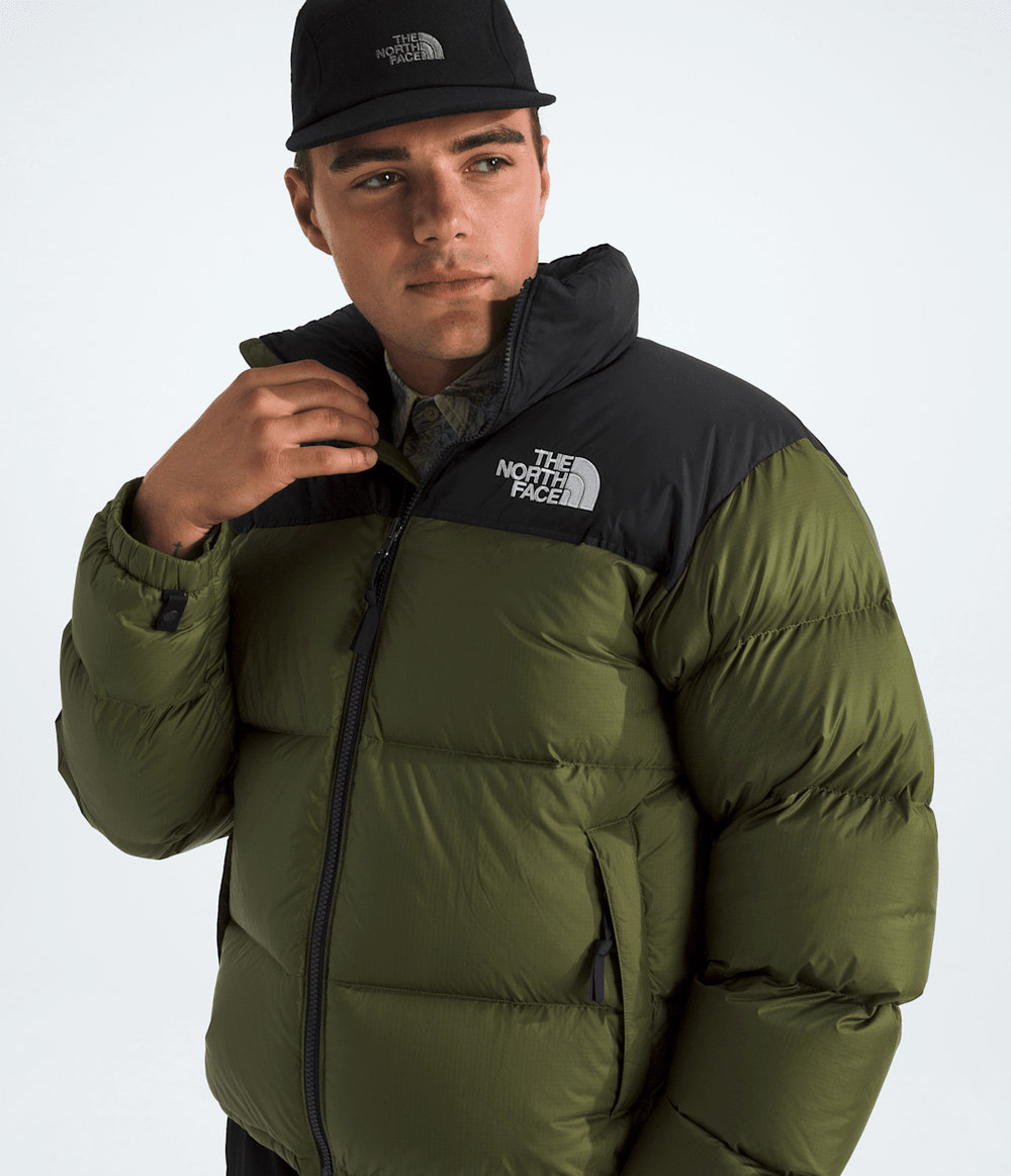 Men’s 1996 Retro Nuptse Jacket - Woodland Green-Tnf Black