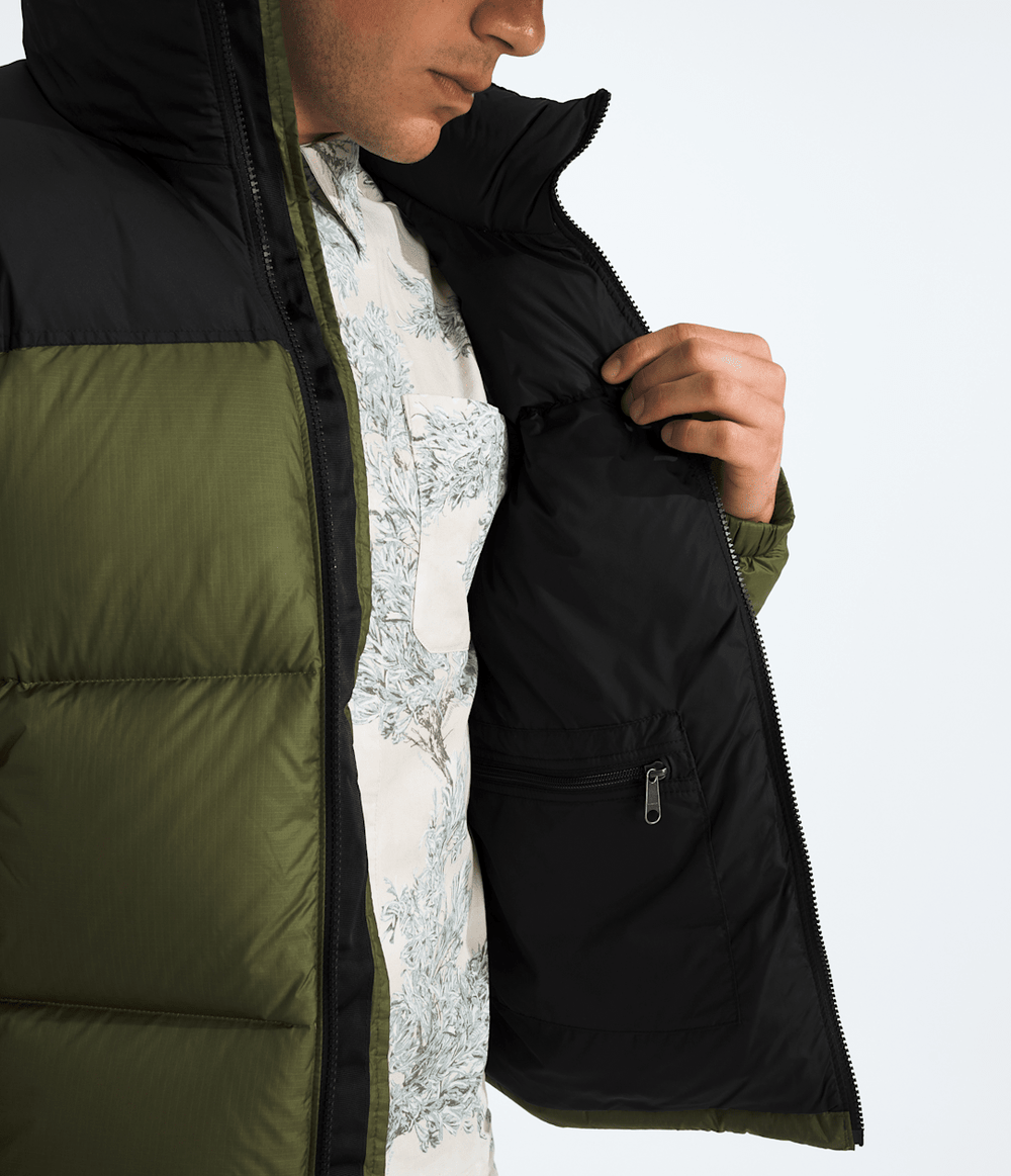 Men’s 1996 Retro Nuptse Jacket - Woodland Green-Tnf Black